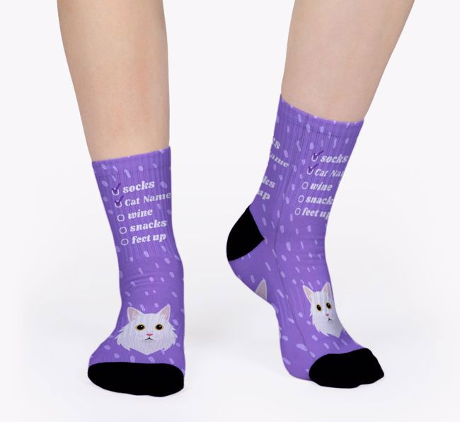 Relaxing Tick List: Personalized {breedCommonName} Socks 